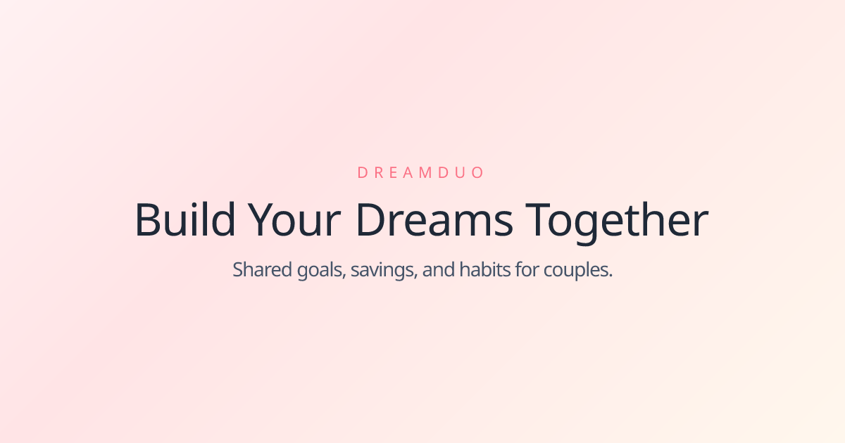 I Built a couple's app because we couldn't keep track of our future together. logo